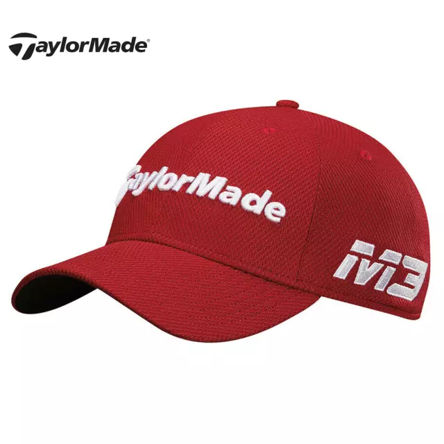 TAYLORMADE Tour Thirty Nine Fitted Golf Cap  M3/TP5  MEDIUM/LARGE  Cardinal Red