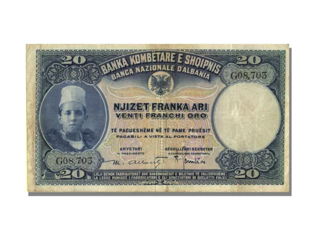 [#21817] Banknote, Albania, 20 Franka Ari, EF