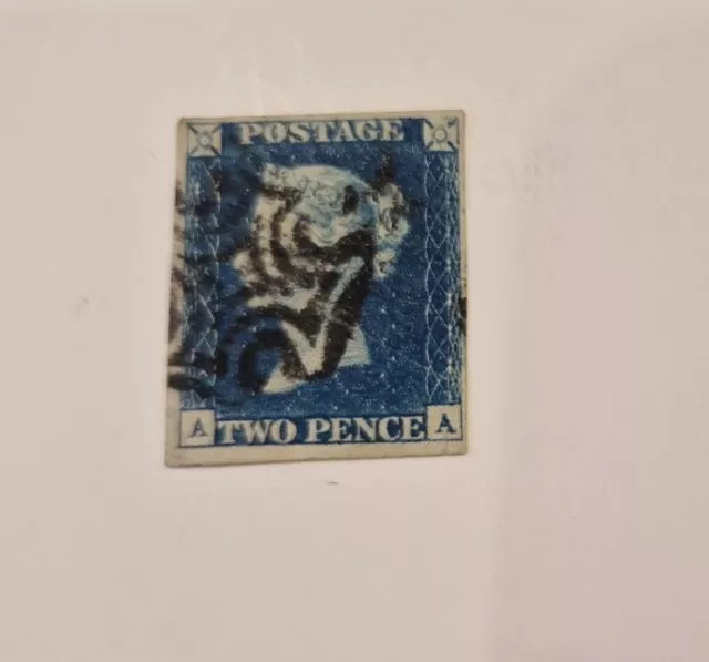 Penny Blue  British Queen Victoria Postage Stamp We Combine Postage K