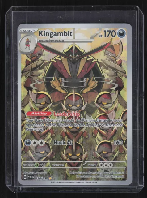KINGAMBIT 220/198 SCARLET AND VIOLET Pokémon TCG - FULL ART - SECRET RARE-NM