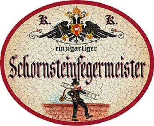 Schornsteinfegermeister + Nostalgieschild