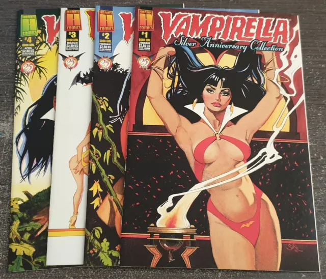 Harris Comics Vampirella Silver Anniversary Collection #1-4 VF- #DC00469