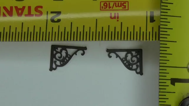24th or 12th scale  Brackets  Dolls House or Railway by  Ironwork     IRB6/24
