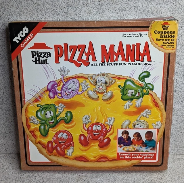 VINTAGE RARE PIZZA Hut Pizza Mania Board Game Tyco 1995 COMPLETE 49.99
