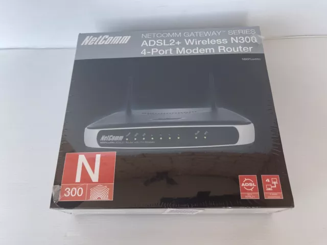 NetComm Gateway Series Netcomm N300 Router ADSL2+ Wireless 4 Port Modem Router