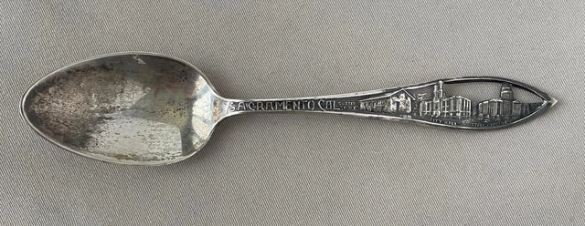 Sacramento, California Sterling Silver Souvenir Spoon by SMCo;R329