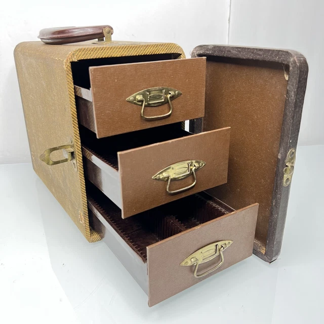 Estuche de almacenamiento Barnett & Jaffe BAJA para fotos 3D extensiones de 35 mm con 3 cajones