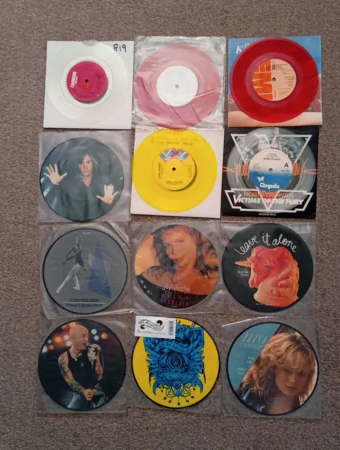 12  Picture  Disc / Coloured Vinyl  7"  Vinyl  Single Records Joblot Collection