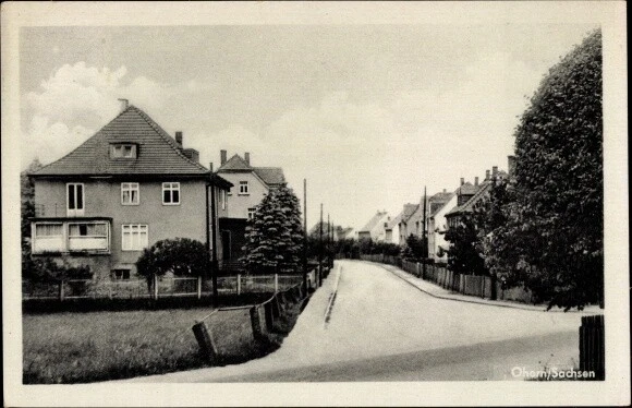 Ak Ohorn in Sachsen, Straßenpartie, Gebäude - 3829805