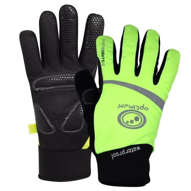 Optimum Sport Winter Cycling Gloves Nitebrite Thermal Fluro Green *SALE*
