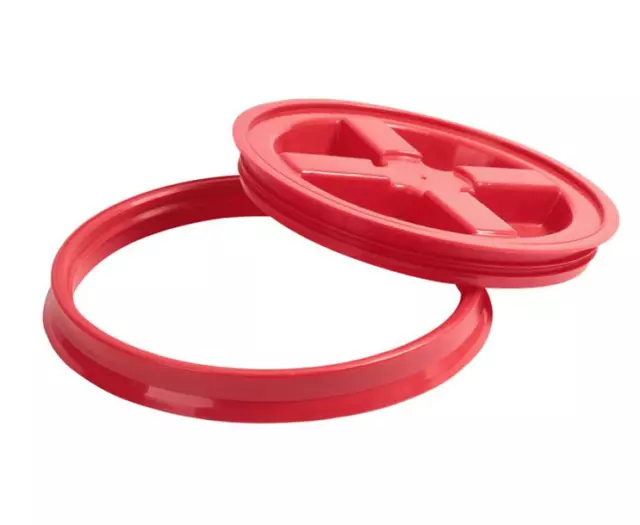 Gamma Seal Lid Water Tight Seal for Detailing Wash Bucket RED