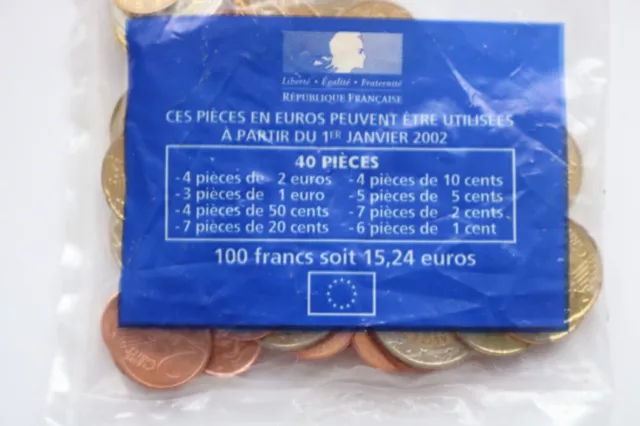 Starter Kit Euro France 2002 Valeur 15,25 Euro