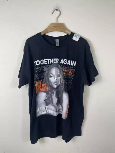 Janet Jackson Together Again Tour 2023 Music T-Shirt Size Large