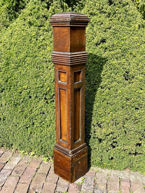 ANTIQUE ARTS & CRAFTS VICTORIAN OAK NEWEL POST  COLUMN Architecture Salvage #77