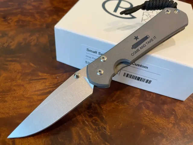Chris Reeve Knives Small Sebenza 31 Drop Point S45VN Come and Take It S31-1612