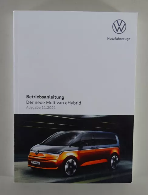 Betriebsanleitung / Handbuch VW Multivan 1.4 eHybrid Typ ST Stand 11/2021