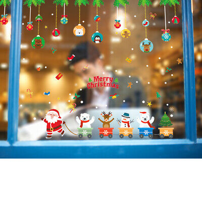 Imagen de ventana pegatina de pared Reh Rentier Sticker Party Niños Navidad Decoración NJY