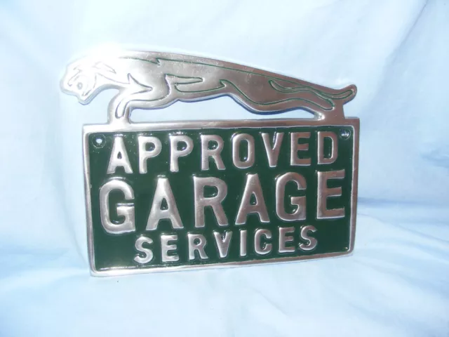 Jaguar Approved Garage Sign Advertising Garage Man Cave Wall Aluminium
