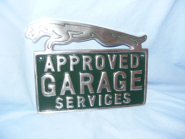 Jaguar Approved Garage Sign Advertising Garage Man Cave Wall Aluminium