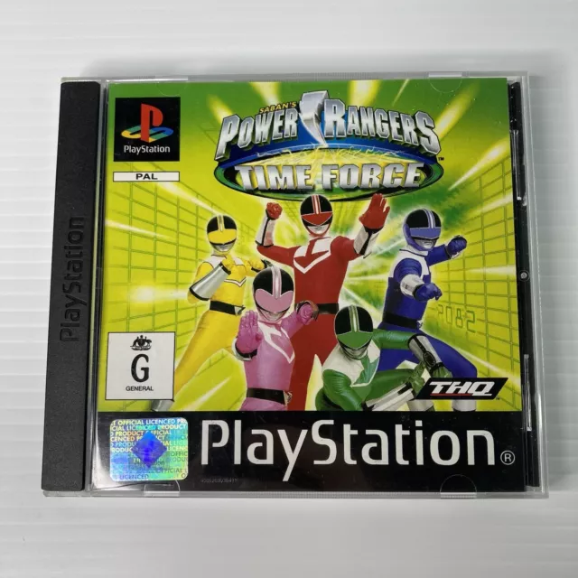 Power Rangers Time Force PS1 PlayStation 1 PAL Game with Manual (TESTED) CIB