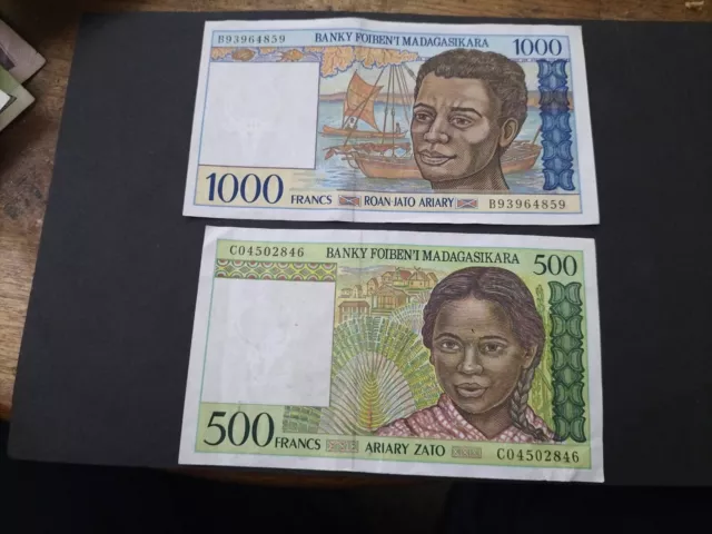Madagascar 500+1000 francos
