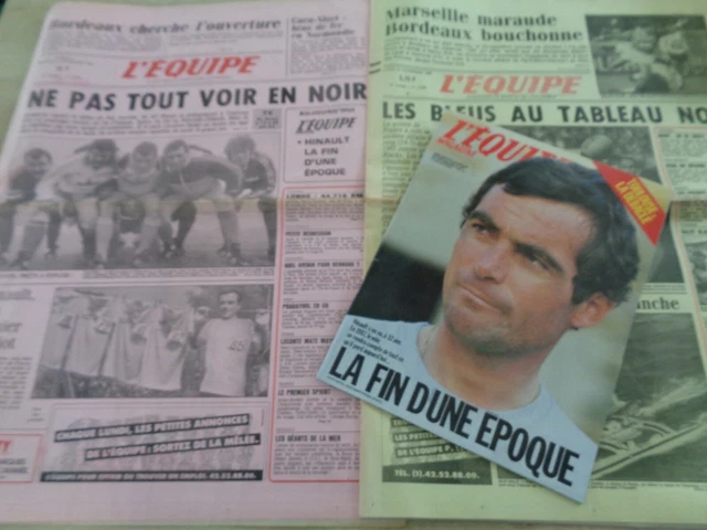 L'Equipe Journal 19/04/1980 LYON , MARSEILLE , NANTES , NICE , HINAULT L'Equipe Journal 19/04/1980 LYON , MARSEILLE , NANTES , NICE , HINAULT