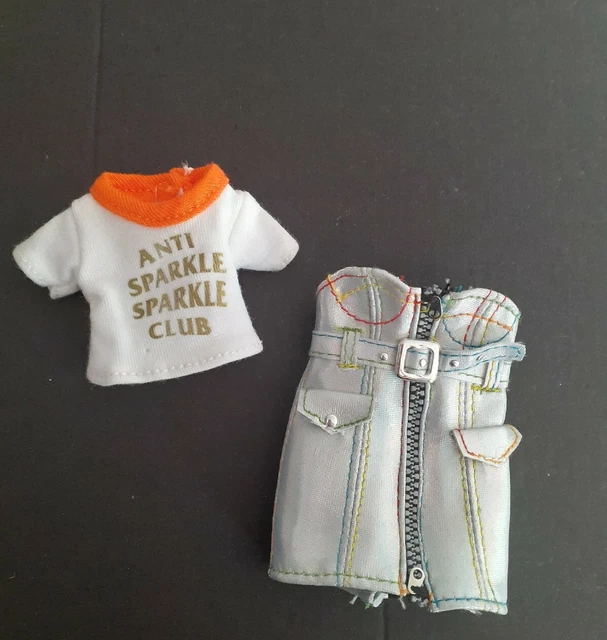 Rainbow High Dolls Clothes. Avery Styles Fashion Studio Logo Top & Silver Dress.