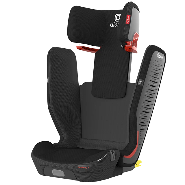 Diono Monterey 5iST FixSafe High Back Booster Seat, Black Jet