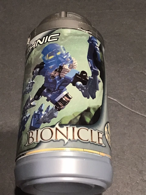 LEGO BIONICLE TECHNIC Toa Gali 8533 Complete Figure Manual and Canister ...