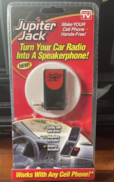 Jupiter Jack Cell Phone Turn Car Radio Into a Speakerphone Converter Adapter Kit