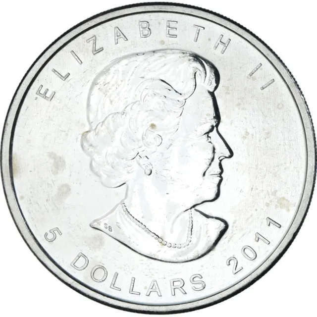[#1174196] Coin, Canada, Wolf full moon, 5 dollars, 1 oz, 2011, MS, Sil, ver