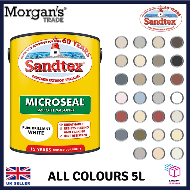 SANDTEX MASONRY Paint 2.5L Ultra Smooth Quality Waterproof Hot