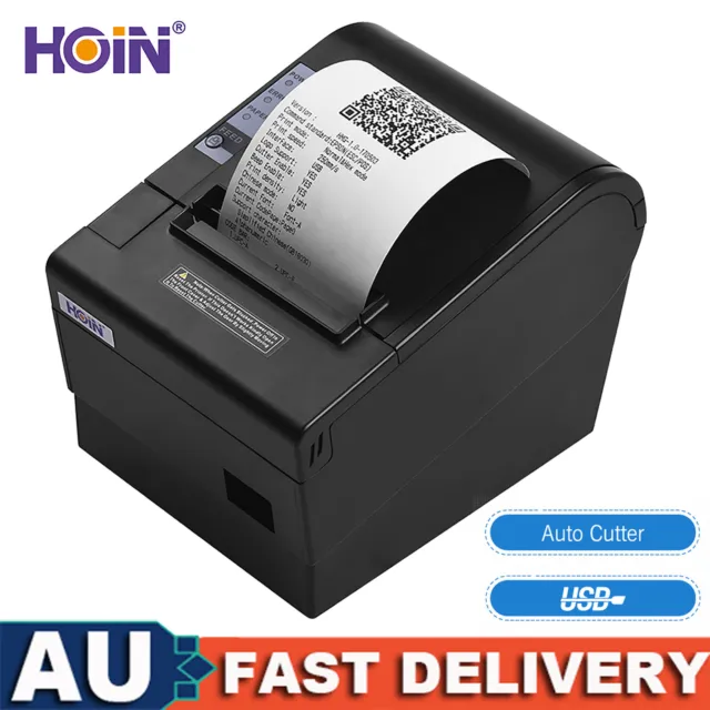 Thermal Receipt Printer 80mm Label Shipping Address Barcode ESC/POS Printing AU