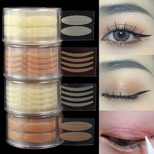 600Pcs Beige Color Invisible Eye Stickers Self-adhesive Fiber  Makeup Tools