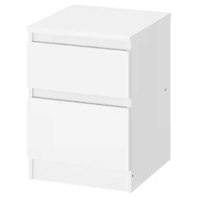 Ikea Chest Of Drawers Bedside Cabinet Tall Wide Storage Bedroom Furniture White