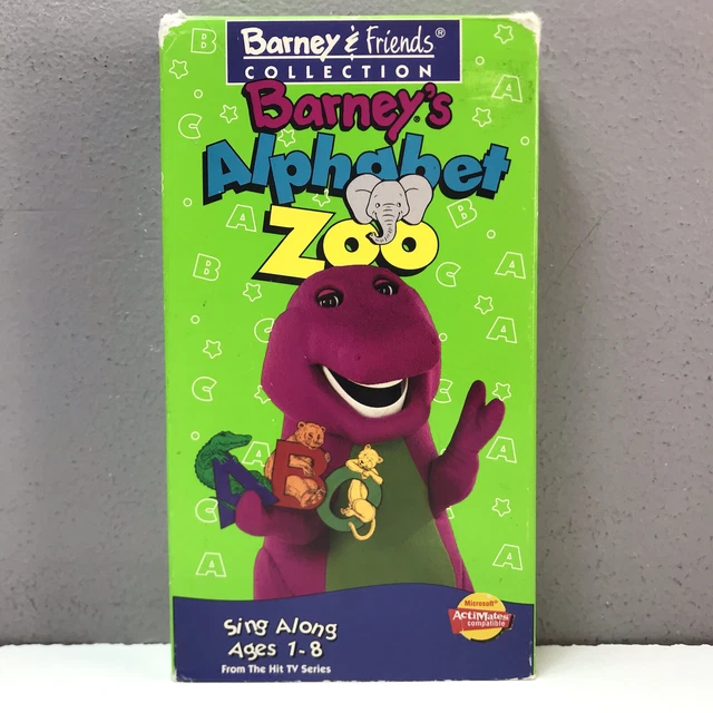BARNEY & FRIENDS Alphabet Zoo VHS Video Tape BUY 2 GET 1 FREE! PBS Kids ...