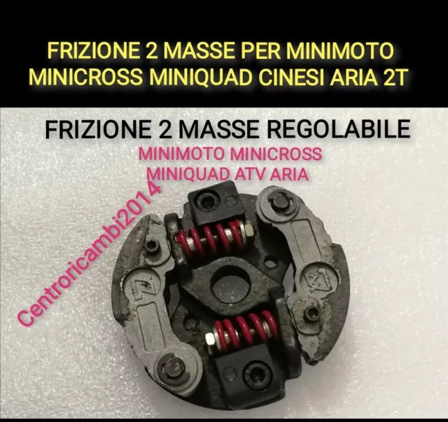 Frizione 2 Masse Minimoto Minicross Miniquad Aria 2T Molle Rosse Regolabile