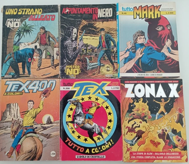 TEX WILLER LOTTO + Il Comandante Mark + Mister No EUR 30,00 - PicClick IT