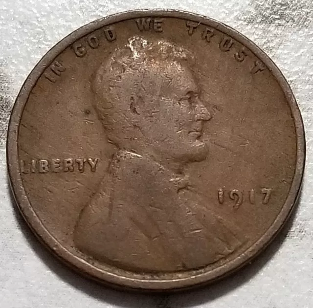1917 P Philadelphia U.S. Lincoln Wheat Penny Free S&H BIN274