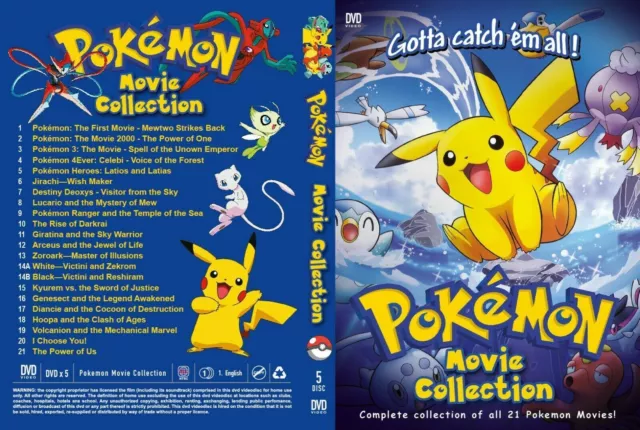 DVD Anime POKEMON Movie Collection Box (23 MOVIE+ 3 SPECIAL) All