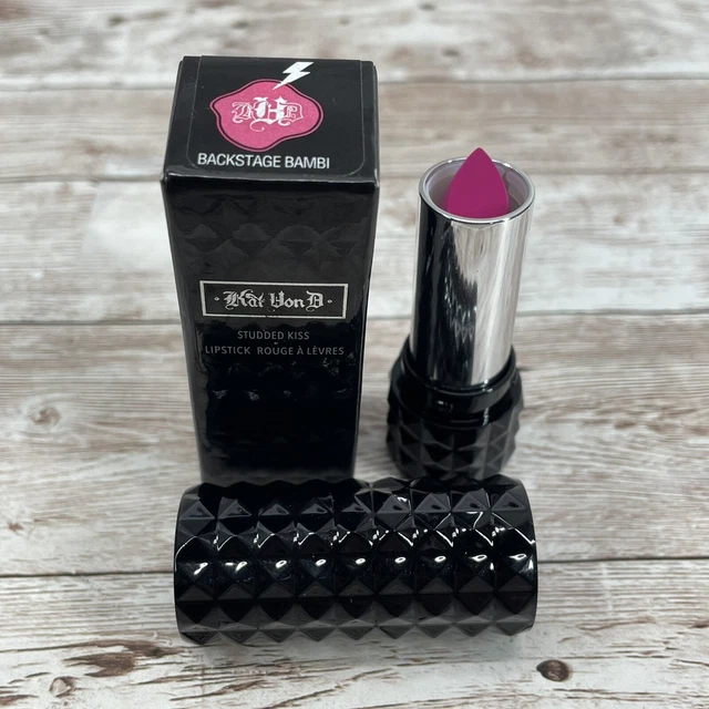 Lápiz labial Kat Von D Tachonado Beso Backstage Rosa Crema Vegano Nuevo en Caja