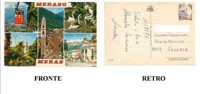 XXX CARTOLINA TRENTINO ALTO ADIGE MERANO NON VIAGGIATA MERAN 