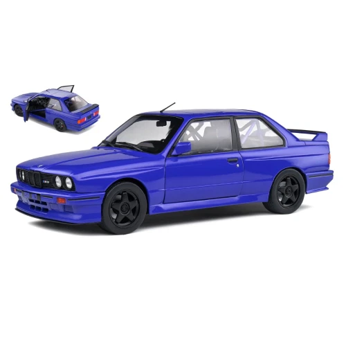 BMW E30 M3 STREETFIGHTER 1990 BLUE 1:18 Solido Auto Stradali Die Cast Modellino