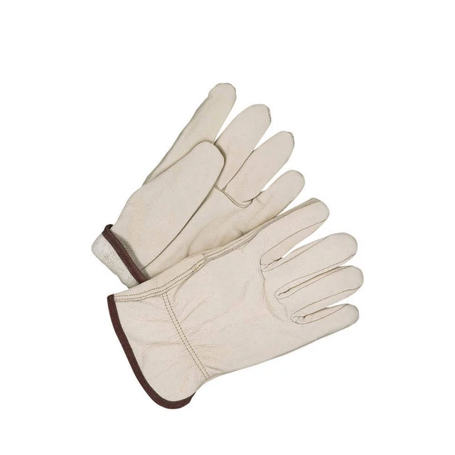 BDG 20-9-1571-7-13 Leather Gloves,Cowhide,Beige,2XL,PR