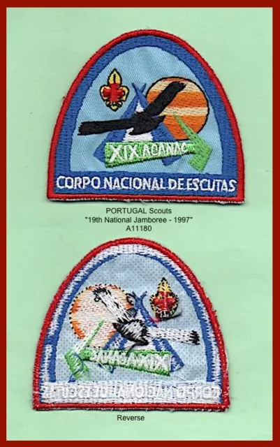 PORTUGAL - "19 NATIONAL SCOUT JAMBOREE" 1997 -Official Embroidered Badge