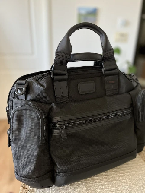 Tumi Alpha Bravo Brooks Slim Brief Shoulder Bag in Black