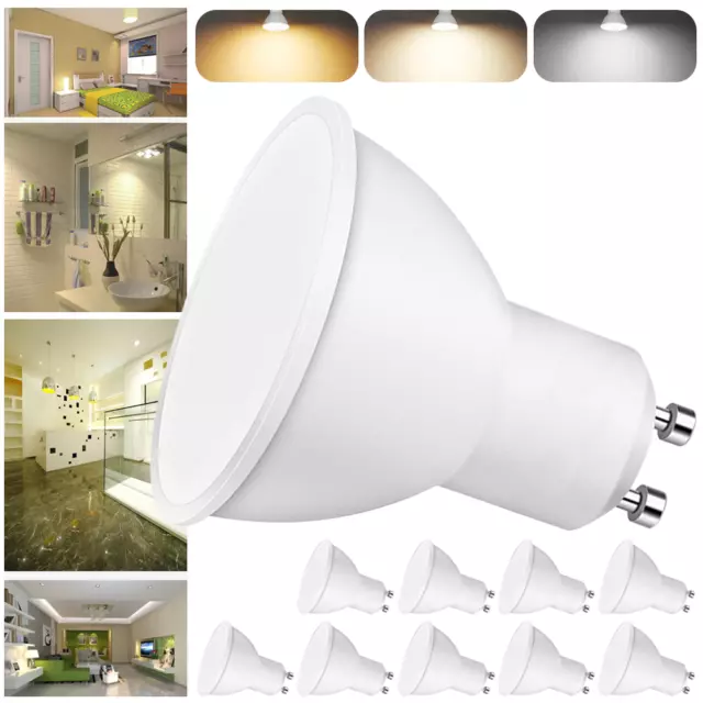 Gu10 Led Leuchtmittel Strahler 3W 5W 7W 9W Lampe Warmweiß Neutralweiß Kaltweiß