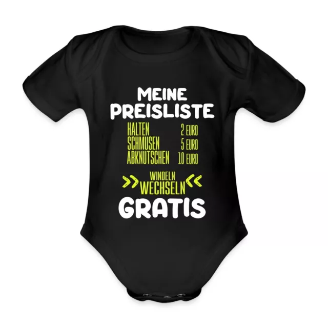 Meine Preisliste Windeln Wechseln Gratis Geschenk Baby Bio-Kurzarm-Body