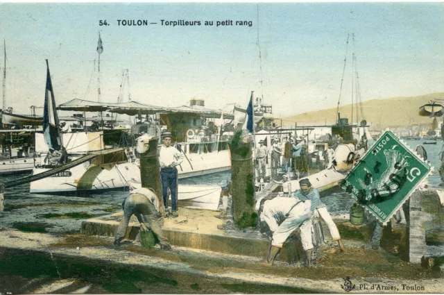Postcard / Le Var / Toulon / Small Row Torpedo Boats