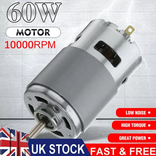 Large Torque High Power Motor 775 12V-24V DC 3500-10000RPM Low Noise UK Stock